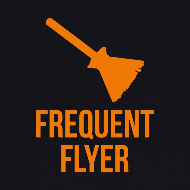 Frequent Flyer Witch Halloween Broom by at85productions